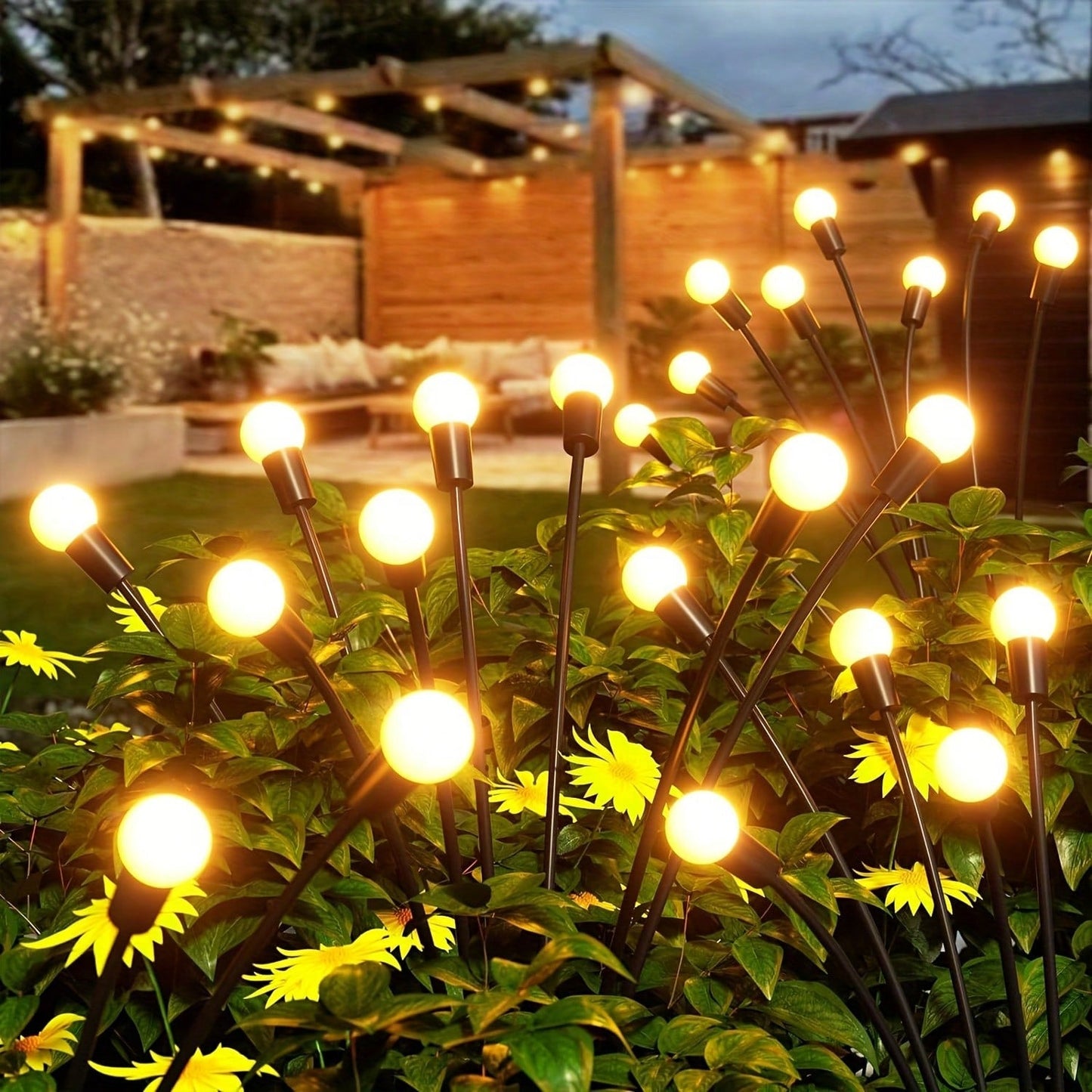 Solar Firefly Garden Lights (4 or 8 Pack)