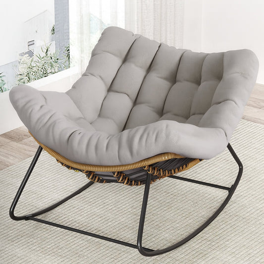 Oversized Papasan Rocking Chair